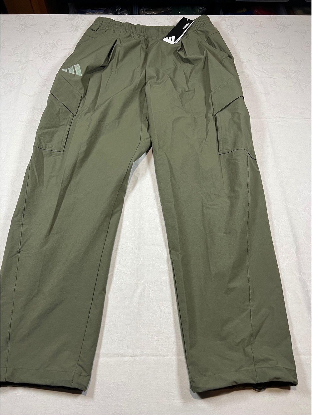 Adidas Terrex Mens Cargo Hiking Pants Olive Green ClimaCool Size Medium